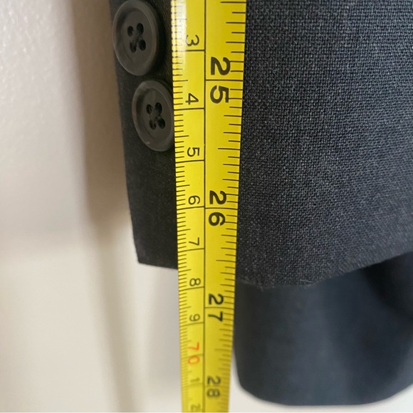 Stafford Blazer Men’s Dark Gray Two Button Wool Sport Jacket EUC - Picture 12 of 13